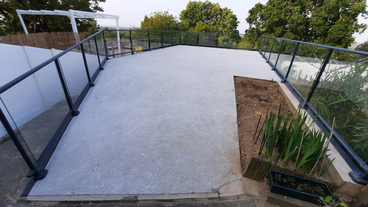 Réfection terrasse béton