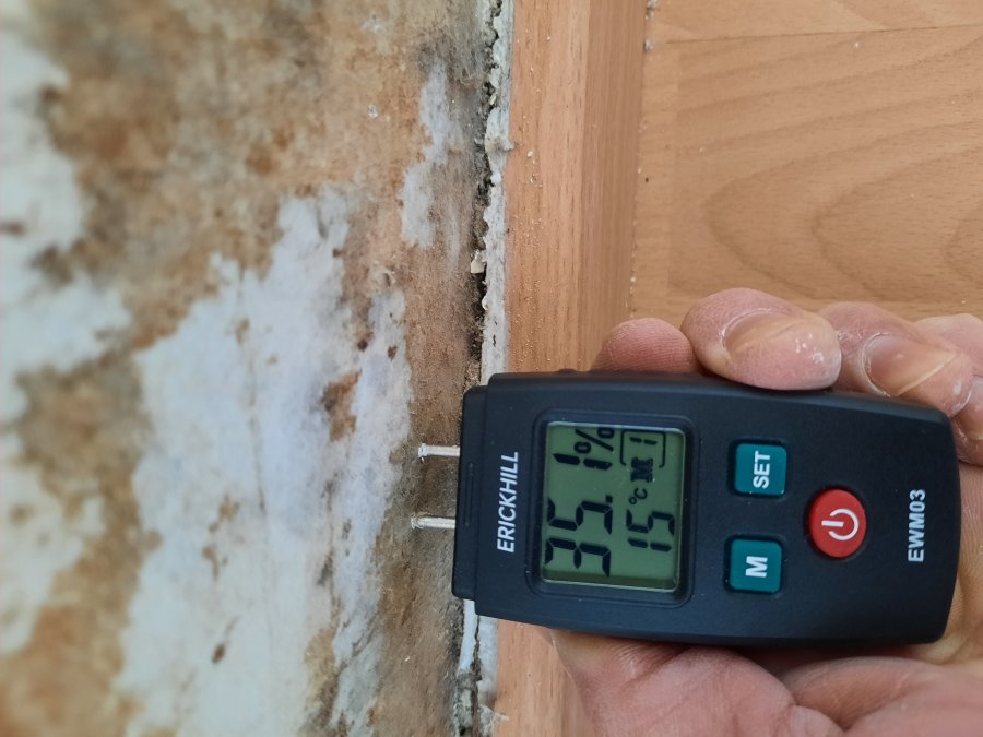 Vérification du taux d'humidité